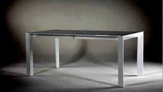 Table extensible design blanche White  Catalogue BUT 20122013 [upl. by Quint896]