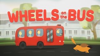 Wheels On The Bus HD  Nursery Rhymes for children by KiddiBoo [upl. by Ahsauqram]