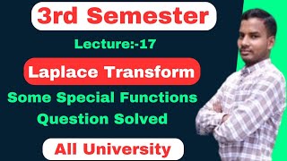 Laplace Transform Of Some Special Functions  BSc 3rd Semester Maths MJC 3 Or 4  BSc Syllabus [upl. by Llejk]