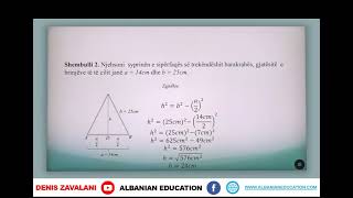 8 02 080 Java 21 Matematikë Zbatimi i Teoremës së Pitagorës në trekëndësh barakrahësh [upl. by Norahc]