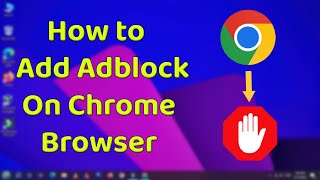 How to Use Adblock on Chrome  Ad Blocker Extension for Chrome  Full Guide Hindi [upl. by Meean]