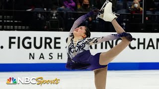 14yearold Isabeau Levitos stellar free skate earns bronze at Nationals  NBC Sports [upl. by Er894]