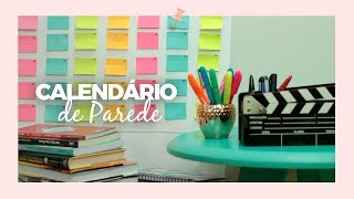 Calendário de parede  DIY [upl. by Darra]