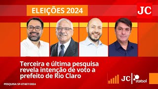 Nova pesquisa revela intenção de voto a prefeito de Rio Claro [upl. by Amata]