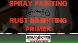 Spray Painting Corroless S  Buzzweld RCP  A Very Forgiving Rust Inhibiting Primer [upl. by Ddarb]