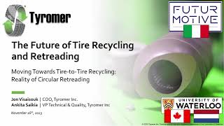 TiretoTire Recycling and Circular Retreading via Devulcanization by Tyromer Inc [upl. by Ycnej]