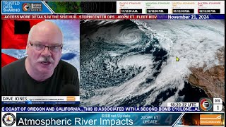 20241121 Atmospheric River Pacific and East Coast Snow Update SISE [upl. by Largent707]