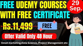 FREE UDEMY COURSES WITH FREE CERTIFICATE  Learn Trending Skills  Free Udemy Coupon For Students [upl. by Sollows]