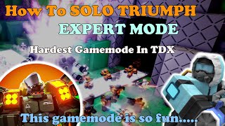 How To SOLO Expert Mode In TDX Hardest Gamemode  Tower Defense X [upl. by Kellene]