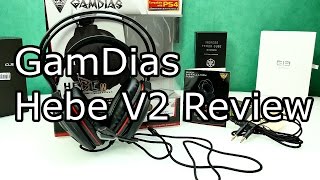 Gaming Headset Under 50 for PC and PS4  GamDias Hebe 2 Gaming Headset Unboxing amp Review 4K [upl. by Lakym]