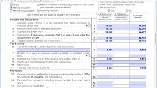 How to fill out Form 1040X Amended Tax Return [upl. by Ellegna828]