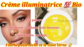 Un teint lumineux sans boutons ni tâches avec cette recette crème illuminatrice 💯 Bio 👌 [upl. by Pierce]