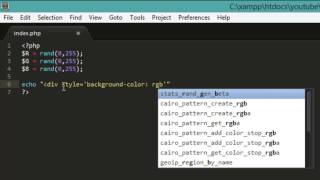 PHP  Chiffre au hasard  Créer une couleur aléatoire [upl. by Robbins]