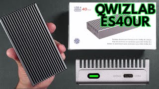 QWIIZLAB ES40UR USB 4 40Gbps NVME Enclosure  Speed testing [upl. by Gray]