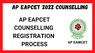 AP EAPCET 2022 COUNSELLING ll AP EAPCET COUNSELLING REGISTRATION PROCESS ll [upl. by Ayyn]