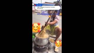 Amazing 🤩 see how she cooks a local ugali after taking lessons africaforyouvillagelife [upl. by Dnomayd974]