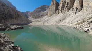 SENTIERO delle SCALETTE  LAGO dANTERMOIA da Ciampedie al Rifugio Antermoia [upl. by Juliann228]