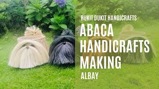 Abaca handicrafts process Malilipot Albay lubid [upl. by Audi563]