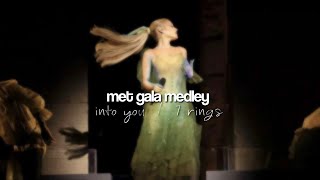 into you  7 rings  met gala performance  ariana grande  live studio concept [upl. by Lirrehs209]