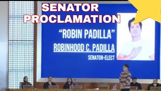 SENATOR PROCLAMATION 2022  robinpadilla philippinesenators [upl. by Inness]