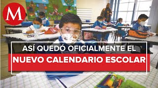 SEP publica calendario escolar para el ciclo 20212022 [upl. by Brynn]