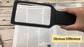 Handheld Rectangular Shape LED Lighted Magnifier  ED12 [upl. by Lidstone891]