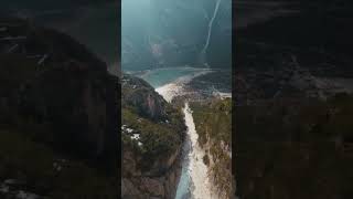 Volando sulle Dolomiti Il Lago Incantato DallAlto [upl. by Hugibert]