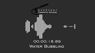 Water Bubbling  HQ Sound Effects [upl. by Elatan128]