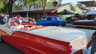 Top American classic car show MSRA Back to the 50s live sounds no music classic cars at their best [upl. by Ahsikar]