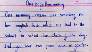 english mein likhawat kaise sudhare  beautiful english handwriting  Super clean handwriting 2024 [upl. by Yeslehc]