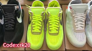 Nike OffWhite x Air Force 1 Low ‘Volt’ from Correctkickz airforce nike sneakers offwhite [upl. by Ardnuaed]