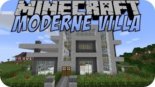 Minecraft MODERNE VILLA Instant Structures Mod 1 [upl. by Adamsen]