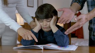 Indian parents scolding young boy for his studies  Parenting  Indian Stock Footage  Knot9 [upl. by Annekcm]