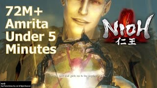 Nioh  72M Amrita in less than 5 Minutes Susanoo Build [upl. by Eserehc]