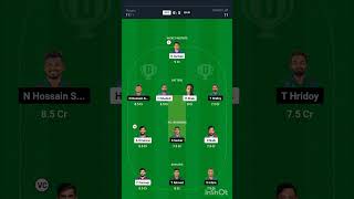 AFG vs BNG 2nd ODI Match Dream 11 Team [upl. by Nisse]