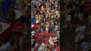 Songkran Water Party • Silom Bangkok • Thailand New Year Celebrations shorts [upl. by Adnohsat]