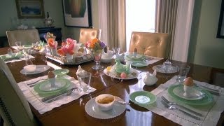 Easter Table Setting  At Home With P Allen Smith [upl. by Zeeba634]