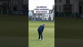 Piers Morgans BRILLIANT reactions to chip shot 😂 [upl. by Nancie]