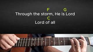 CornerstoneHillsong Worship Guitar Tutorial with Chords and Lyrics [upl. by Anurag]