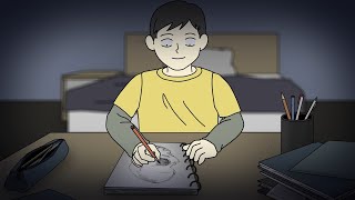 Sketch of evil Horror Story Animated [upl. by Ahseet]