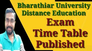 Bharathiar University Distance Education Exam Time Table PublishedKCS Classes [upl. by Adnwahsor523]