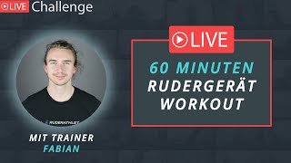 RUDERGERÄT  Flow Workout mit Trainer Fabian [upl. by Dasie]