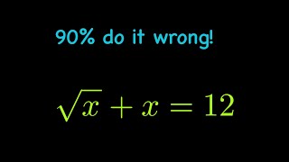 Many do it wrong Can you solve this [upl. by Ahselaf]