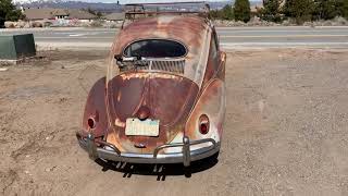 Amazing Barn Find 1957 Volkswagen Oval Window Beetle For Sale [upl. by Zertnom]