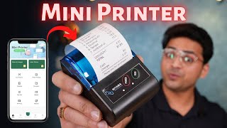 Mini Portable Printer  At Just Rs 2499 🔥  Mini Bluetooth Mobile Printer [upl. by Taima]