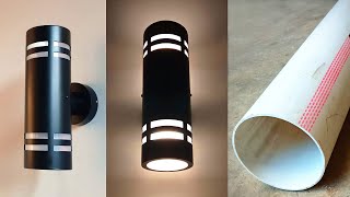 DIY How to Make Wall Decoration Lights  Simple Craft Ideas from PVC Pipe [upl. by Aradnahc281]