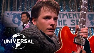 Back to the Future  Marty McFly Plays quotJohnny B Goodequot and quotEarth Angelquot [upl. by Minetta]