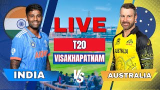 🔴 Live India vs Australia 1st T20 Match  Live Cricket score and commentary  IND vs AUS Live match [upl. by Meekar691]