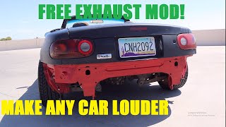 How to MAKE YOUR CAR LOUDER for FREE Cat Converter Gutting [upl. by Anewor]