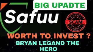 SAFUU UPDATES  SCAM SAFUU  LONG TERM  BRYAN LEGAND  BRYAN SEILER  SAFUU PROTOCOL  TECHVIEWZ [upl. by Iroak]